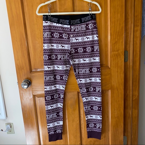 VS PINK Thermal Sleep Pants, Base Layer - Picture 2 of 6